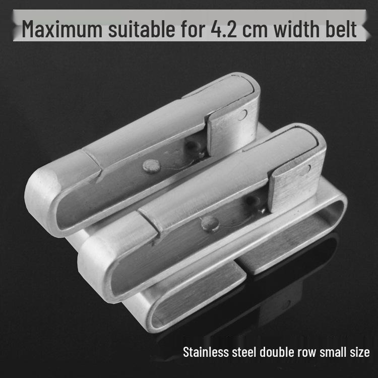 Handgefertigter Edelstahl-Schlüsselanhänger mit Leder-Gürtelschlaufe - Klassisches Sportaccessoire für Herren