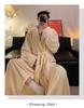 Spot Winter Coral Fleece Bathrobe for Women and Men - Thickened Extra Long Flannel Pajamas