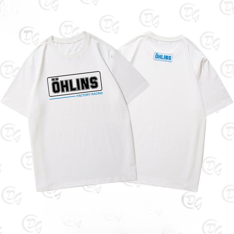 2025 Sweden OHLINS Motorcycle Shock Absorber Modified Short-sleeved T-shirt Male and Female Cyclists Riding Clothes