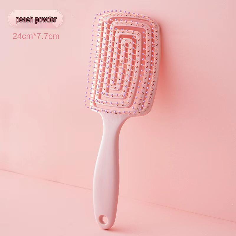 Fluffy High Crown Comb: Women's Portable Long Hair Styling & Massage Rib Comb