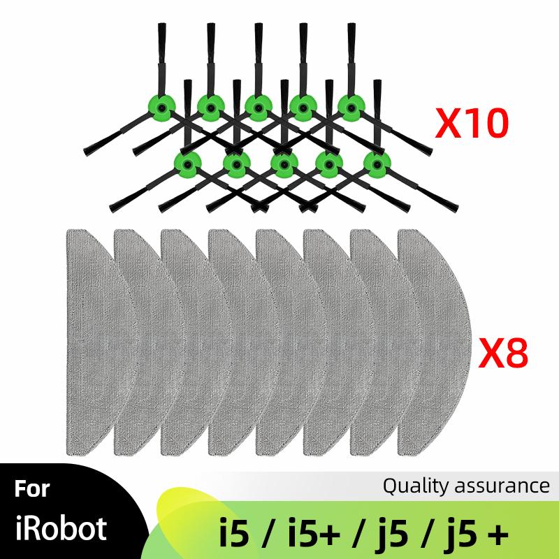 Fit For iRobot Roomba Combo J5, J5+ Plus, I5, I5+ Plus Replacement Spare Parts Roller Side Brush Mop Pads Hepa Filter Dust Bag