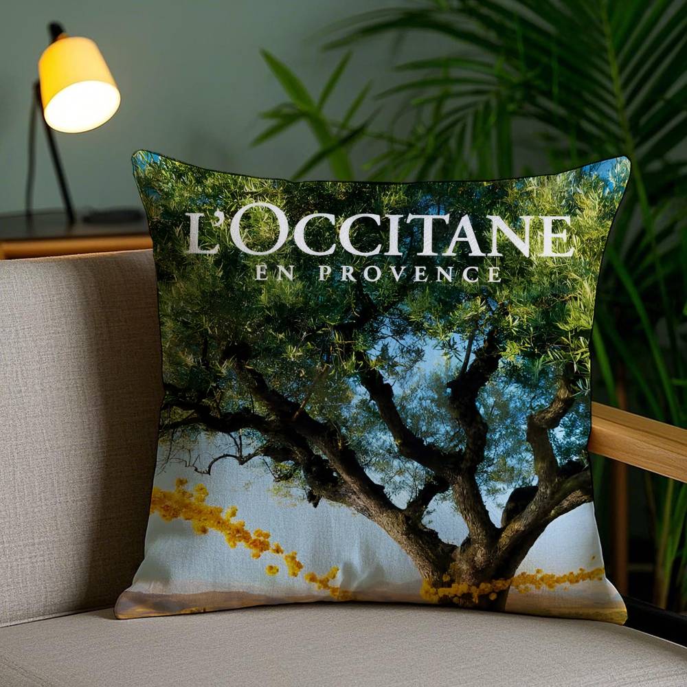 Art De Vivre LOccitane-L Pillow Case Anti-dustmite Pillowcase Invisible Zipper Silky Short Plush Sofa Cushion Cover