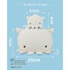 Ribuhato Mascot Marshmallow Aqua Squid Plush Toy Soft 8cm