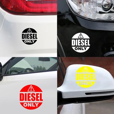 SOLO DIESEL Lettera riflettente divertente Car Styling adesivi decorativi Adesivi per auto Decalcomanie per auto
