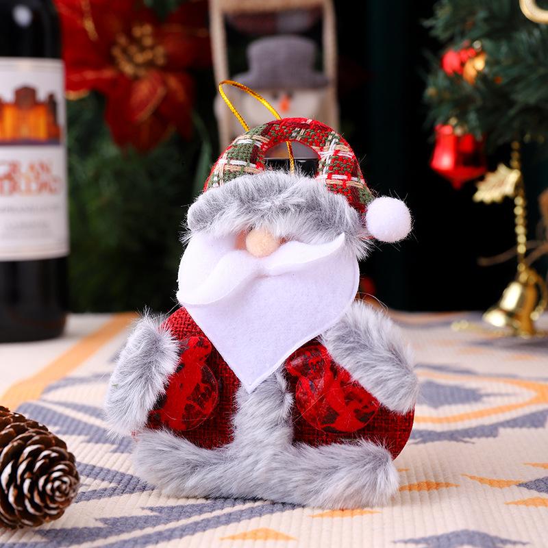 Décorations de Noël, pendentifs en tissu, pendentifs pour sapin de Noël, cadeaux pendentifs poupée Père Noël