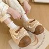 Bow Cotton Slippers Women's Winter New Indoor Home Thick-soled Warm Plush Cotton Shoes Women's Outer Wear