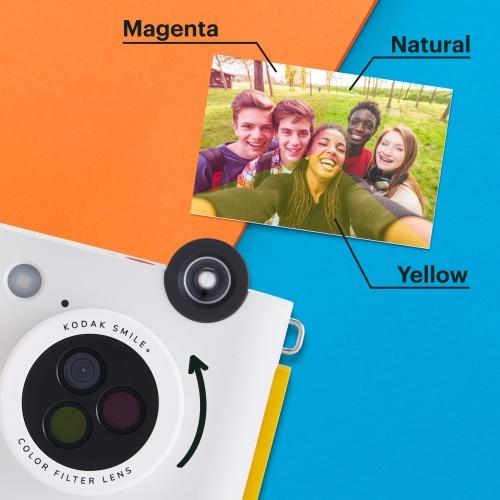 Kodak Smile+ Instant Print Camera, 2X3'', White