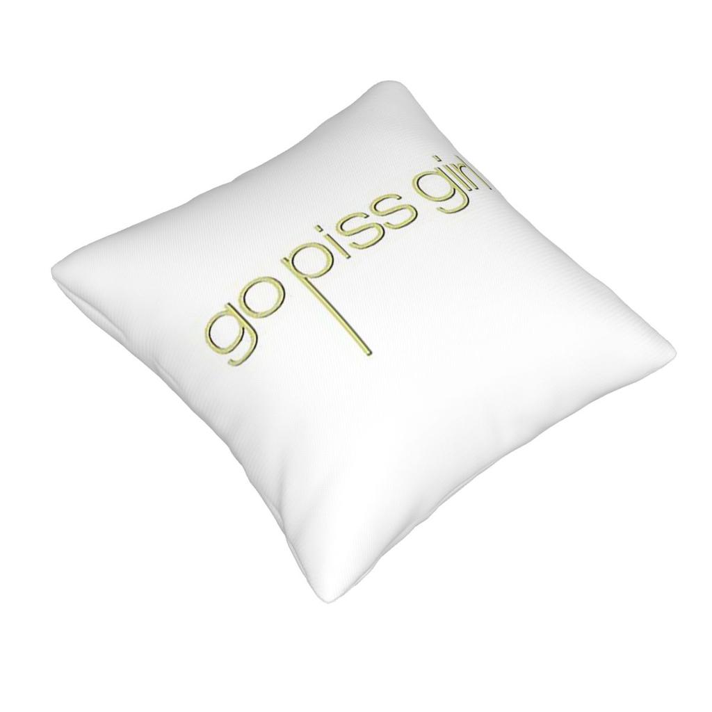 Go Piss Girl Square Pillowcase Pillow Cover Cushion Zip Decorative Comfort Throw Pillow for Home Living Room