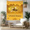 Biene Maja Custom Your Name Wall Decor Tapestry Art For Pet Memorial Birthdaywedding Party Backdrop Family Gift