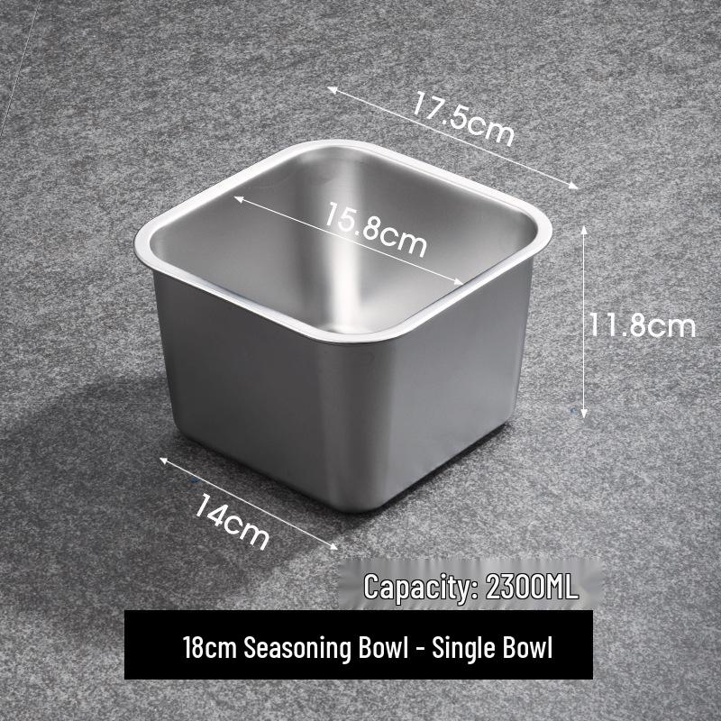 Stainless Steel Seasoning Jar with Lid - Square Kitchen Storage for Spice, Jam, Oil, or Fruit Pulp.