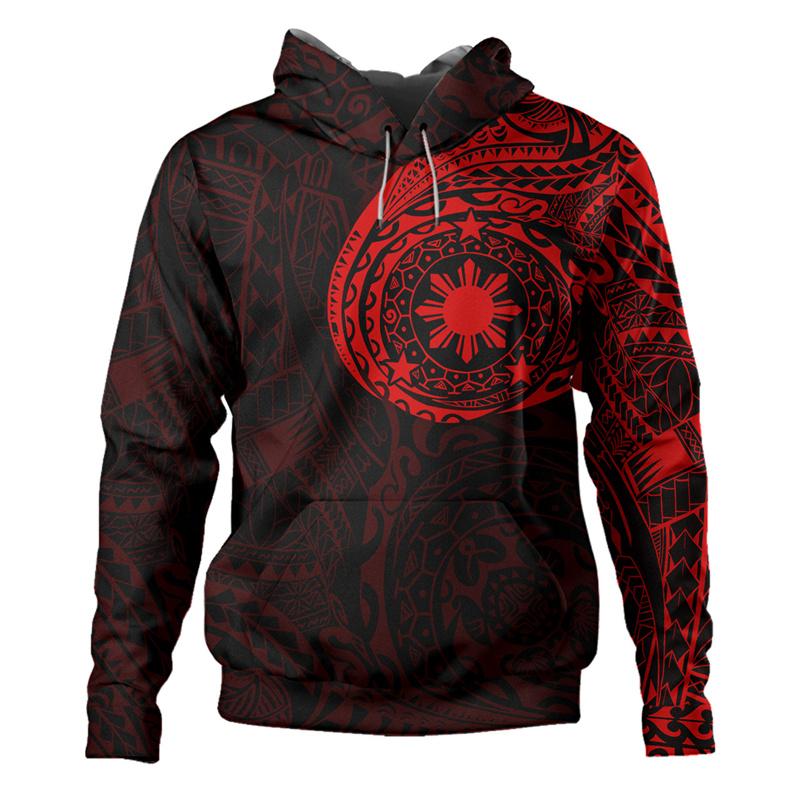 

3D Філіппіни, філіппінці, полінезійські татуювання Lapu Lapu Sun Tribal Print Hoodie для чоловіків, дитяча модна толстовка з капюшоном, крутий одяг 6XL