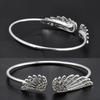 Jewelry Rhinestones Angel Wing Female Cuff Thin Bracelet Open Bangle