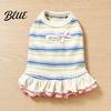Sleeveless Dog Dress Colorful Striped Dress Stretchy Outfit