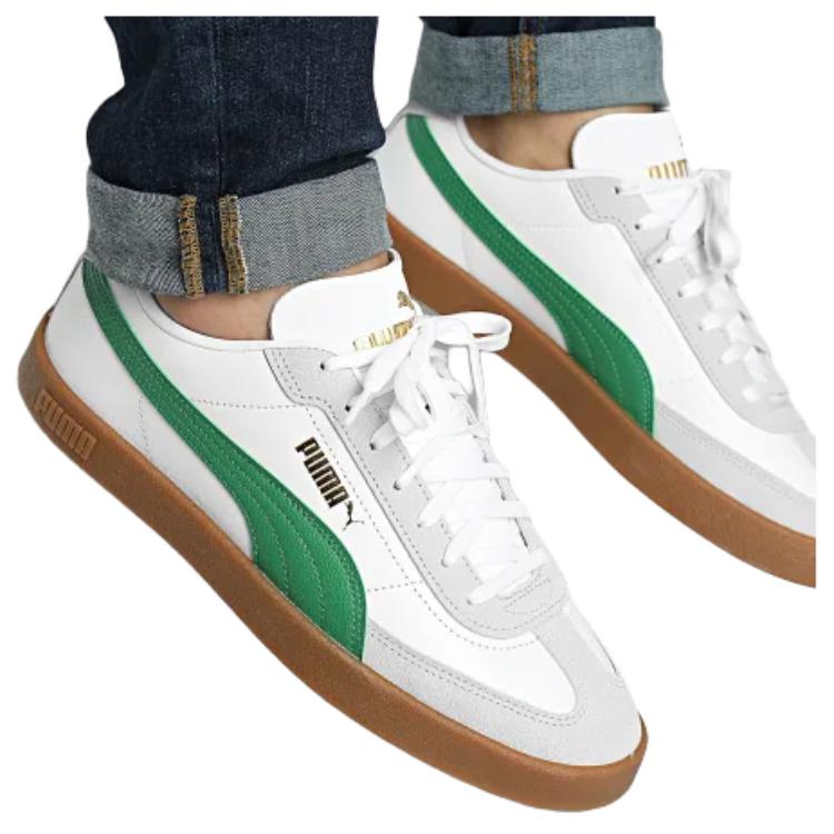 Puma Club II Era Comfortable Versatile Low-Top Skate Shoes Men Sneaker White Green 397447-22