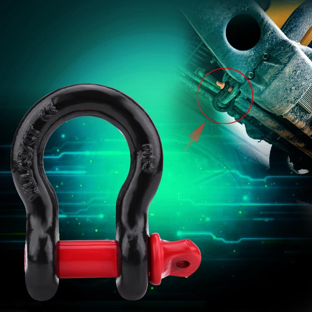 Manilhas Galvanizadas de Alta Resistência D   Capacidade 2T 4.400lbs para Recuperação de Veículos Reboque