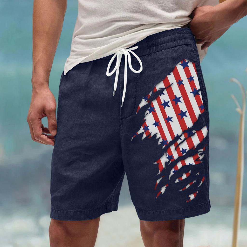 Men's Summer Large Casual Loose Sports Pants Beach Shorts