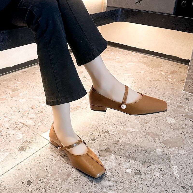 Fashion 2025 New Women's Genuine Leather Flat Shoes for Spring and Autumn New Fashionable  Design Multifunctional Casual Women's Shoes