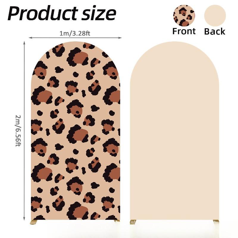 86x200cm Print Arch Cover Spandex Fitted Backdrop for Cow Theme Photo Background Birthday Party Baby Shower Wedding Decorations