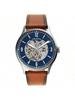 Men's Automatic Mechanical Leather Watch Dial, Featuring Hollowed-out Mechanical Vintage It Premium Perfect Business Settings, Showcasing ME3179