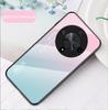 For Honor X9B X 9B Deksel Gradient Aurora Herdet Glass Myk Ramme Bakdeksel Telefondeksel