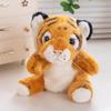 Forest Animal Hand Puppets: Tiger, Elephant, Leopard, and Lamb Figurines for Storytelling and Play