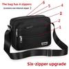 Classic Oxford Cloth Mens Crossbody Bag With Multiple Zipper Compartments For Business Travel