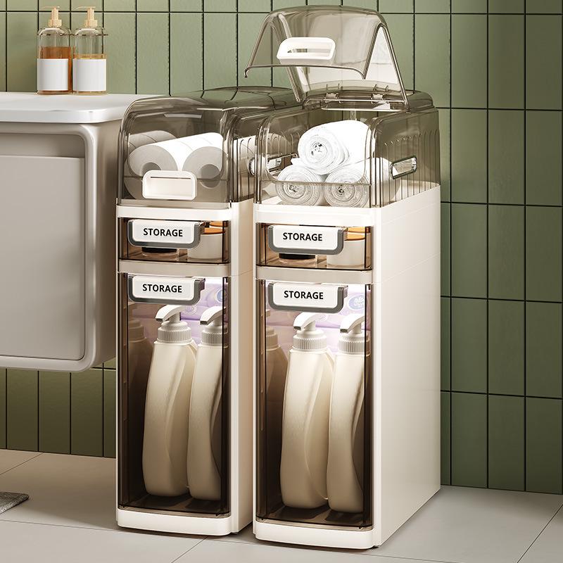 Multi-functional Narrow Bathroom Storage Cabinet for Toilet