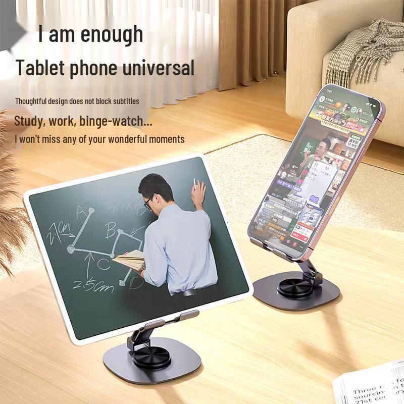 Foldable Rotating Metal Phone & Tablet Stand with Custom Logo
