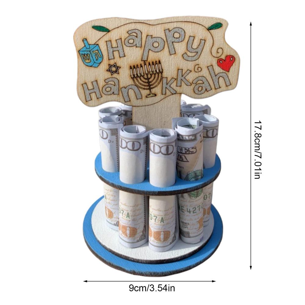 

Ханукальные украшения для кассового аппарата, деревянный кассовый аппарат, настольные украшения, праздничное денежное дерево для дома, украшение для праздничной вечеринки