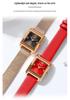 Sanda Women's Retro Leather & Mesh Strap Casual Wristwatch