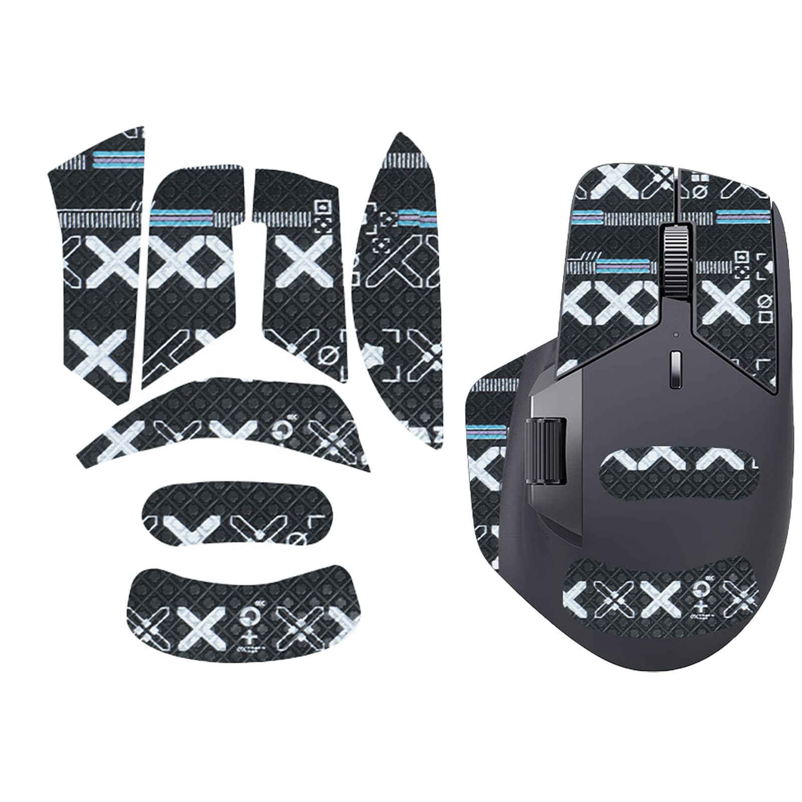 

Rapoo MT760 Mouse Grip Tape [NOUKAJU] for Rapoo MT760 Gaming Mouse, Ultra-Thin, Highly Absorbent, Anti-Slip Tape for Gaming Mouse (Black)