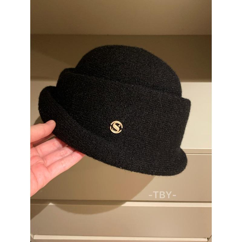 Top Hat Breathable Gold Fisherman Hat  Versatile and Elegant Basin Hat for Autumn and Winter