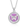 In-Stock Aromatherapy Hollow Diamond Pendant Necklace