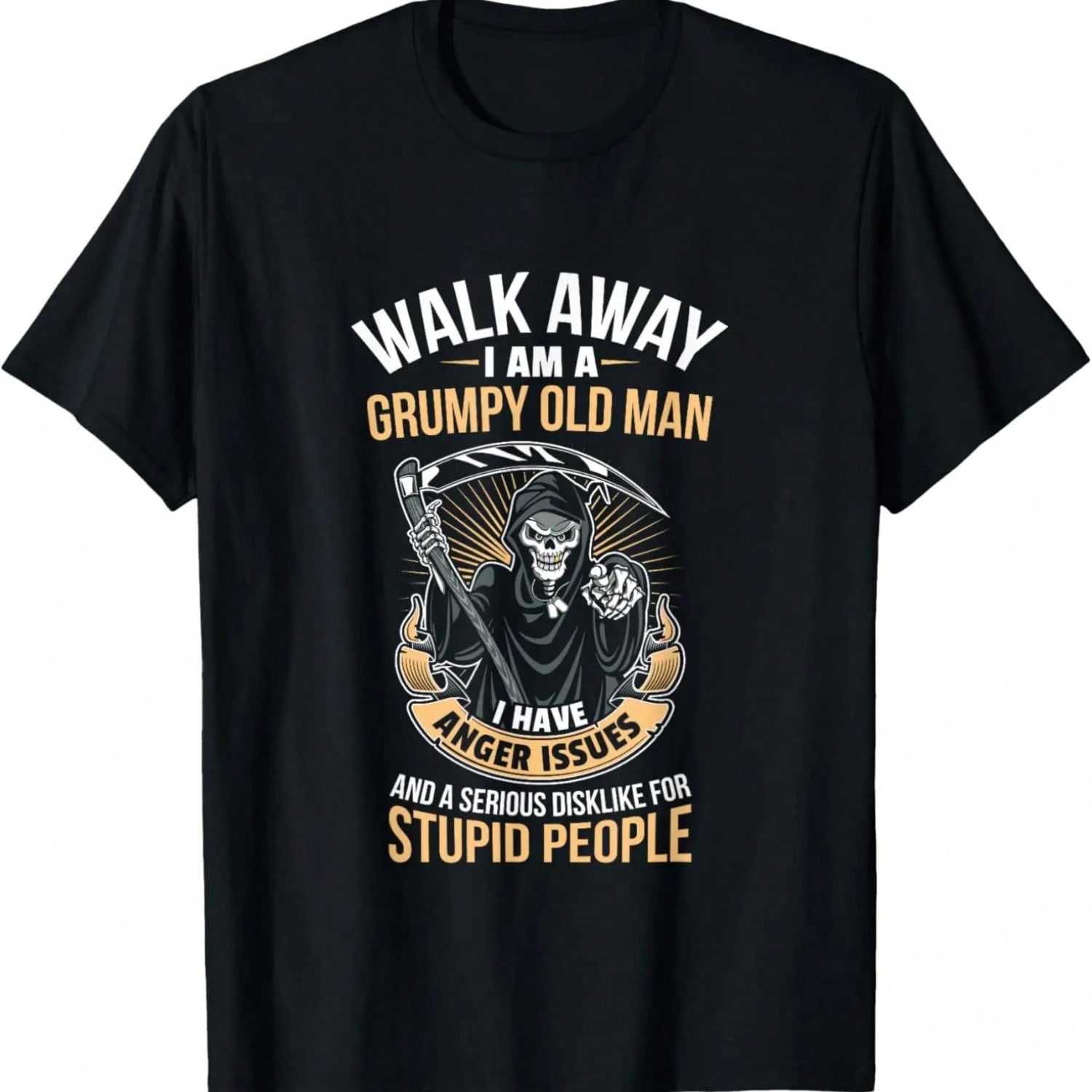 Grumpy Old Man Grandpa Father Biker Grim Reaper Gift T-Shirt.Jpg S разноцветный