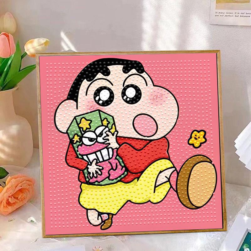 Crayon Shin-chan Diamond Painting DIY Sticker Art Set for Kids