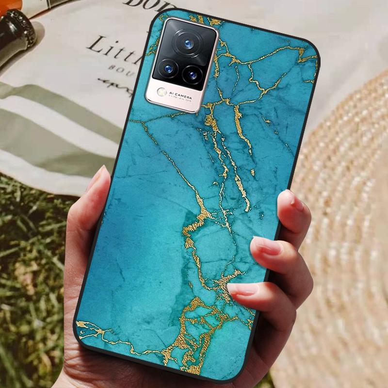For Vivo V21 5G Case V 21 Silicon Back Cover Phone Case for Vivo V2050 VivoV21 5G Cases Soft Bumper Coque for Vivo V21 5G Fundas