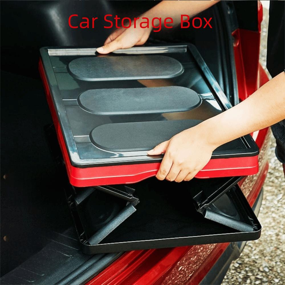 Plastic Car Trunk Storage Boxes Large Capacity Open Storage Box SUV Trunk Storage