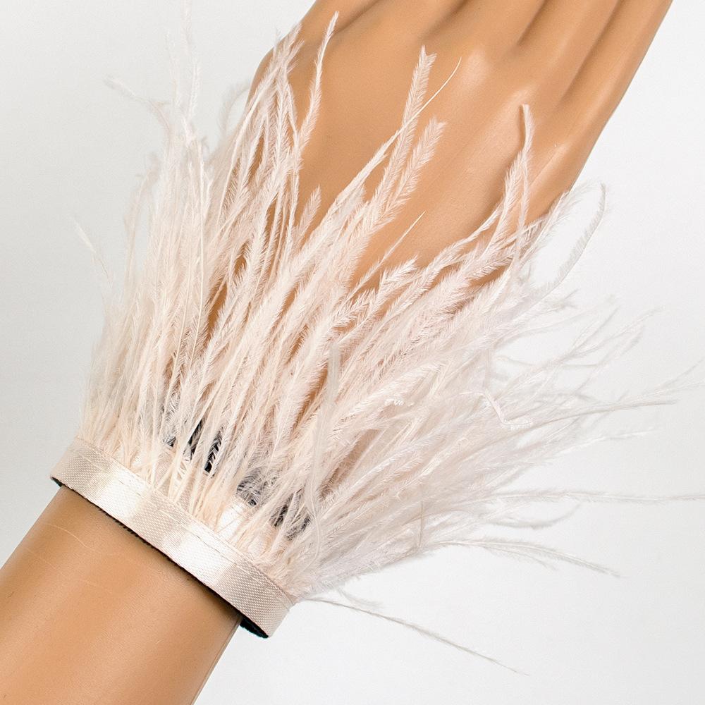 New Fairy Feather Ring Bracelet Ostrich Feather Feather Wrist Flower Ornaments Toys Stage Performance Tools