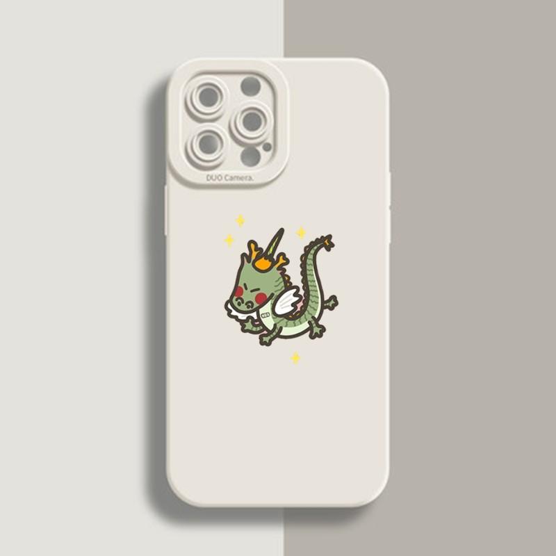 

Чехол для телефона с рисунком единорога и маленьким животным для Iphone 14 12 Pro 11 13 Max Mini X XS XR 7 8 Puls, мягкий силиконовый чехол с ангельскими глазками iPhone14promax