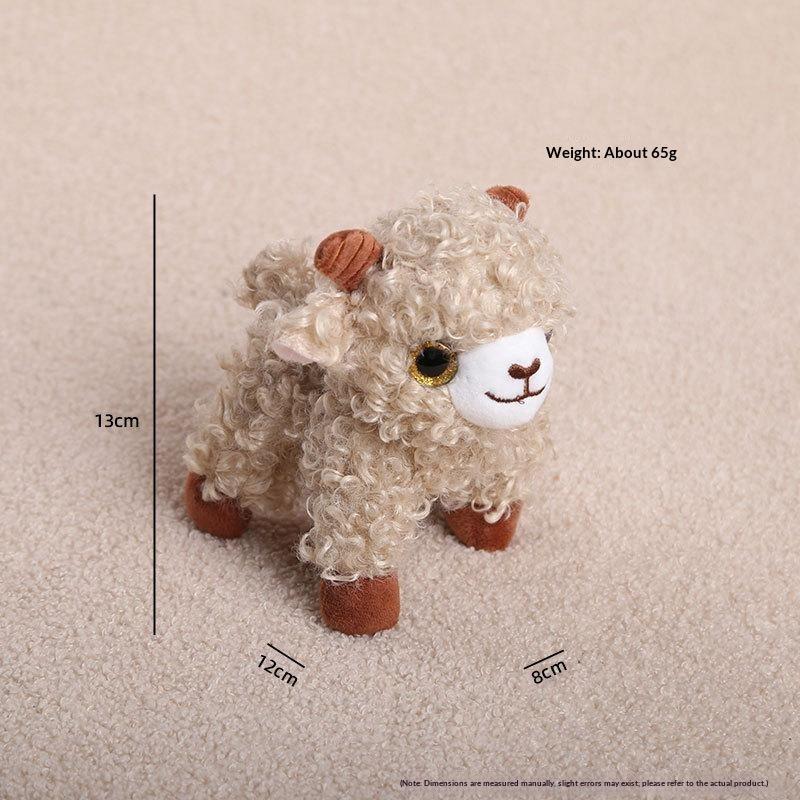 Cute Curly Sheep Plush Toys With Soft Fluffy Fabric Shiny Eyes Perfect For Kids Gifts Home Bedroom Decor