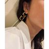 Minimalist Geometric Gold Lightweight Letters Earrings Highlight V Shaped Earrings for Women Aesthetic Ear Jewelry