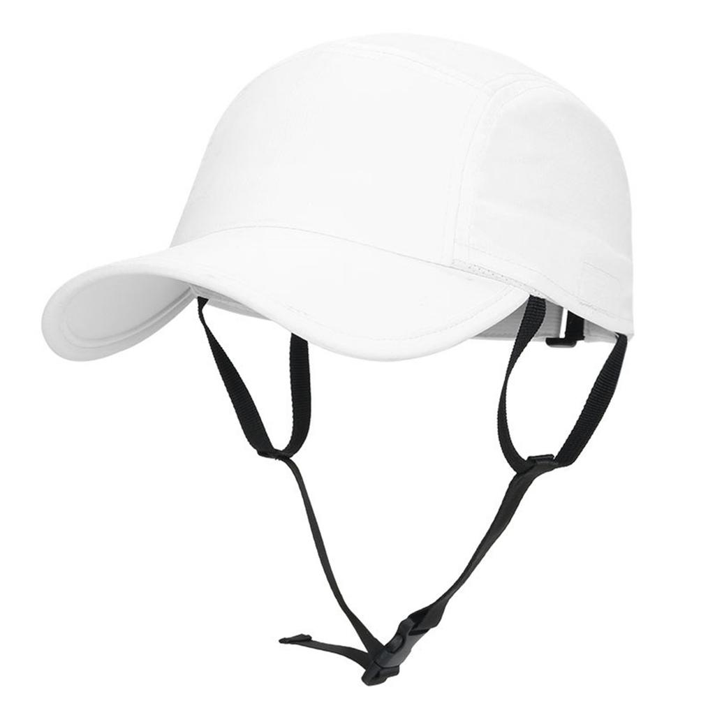 Outdoor Sports Sun Hat With Secure Neck Strap UV Blocking Nylon Fabric Adjustable Fit For Men Women