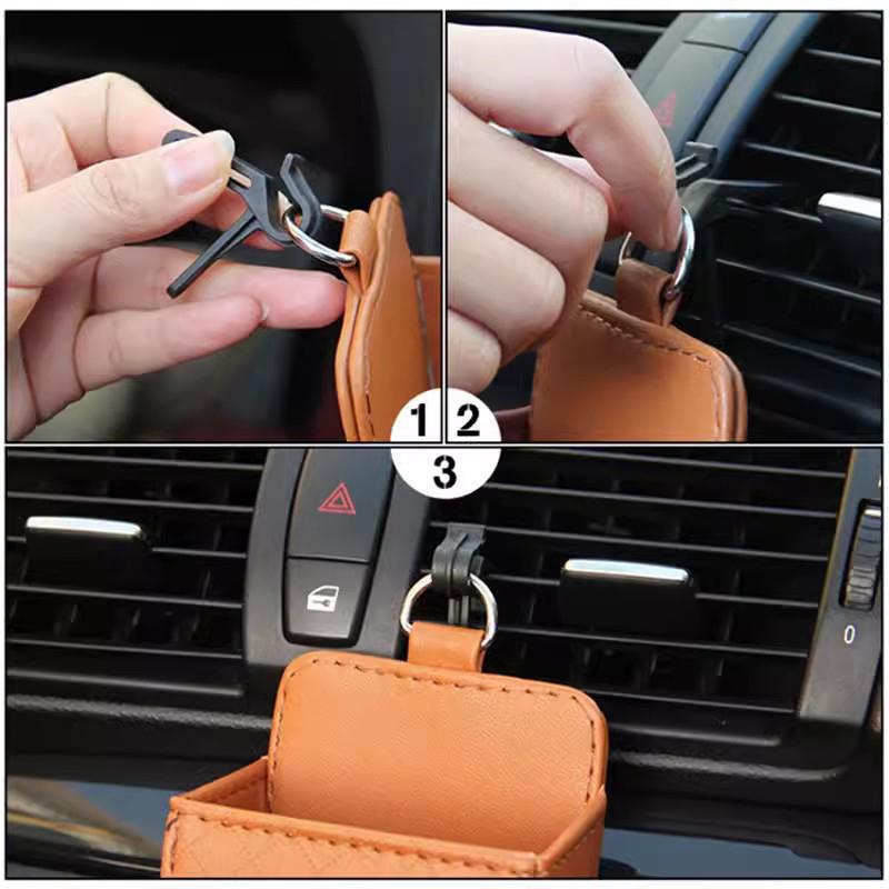 Citroen-wwwn-Car Phone Holder Air Vent Hanging Mini Storage Box For Citroen Celysee C6 C3 C5 C1 Aircross Picasso Cactus Berlingo Saxo Grand anm123