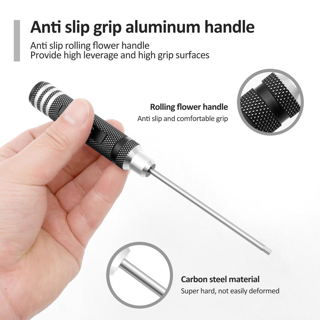 4/8Pcs Hex Screw Driver Repair Tool Set Non-slip 1/18 1/24 Scale Design for TRX4M SCX24 FCX18 Model Car Precise Screwdriver Tool