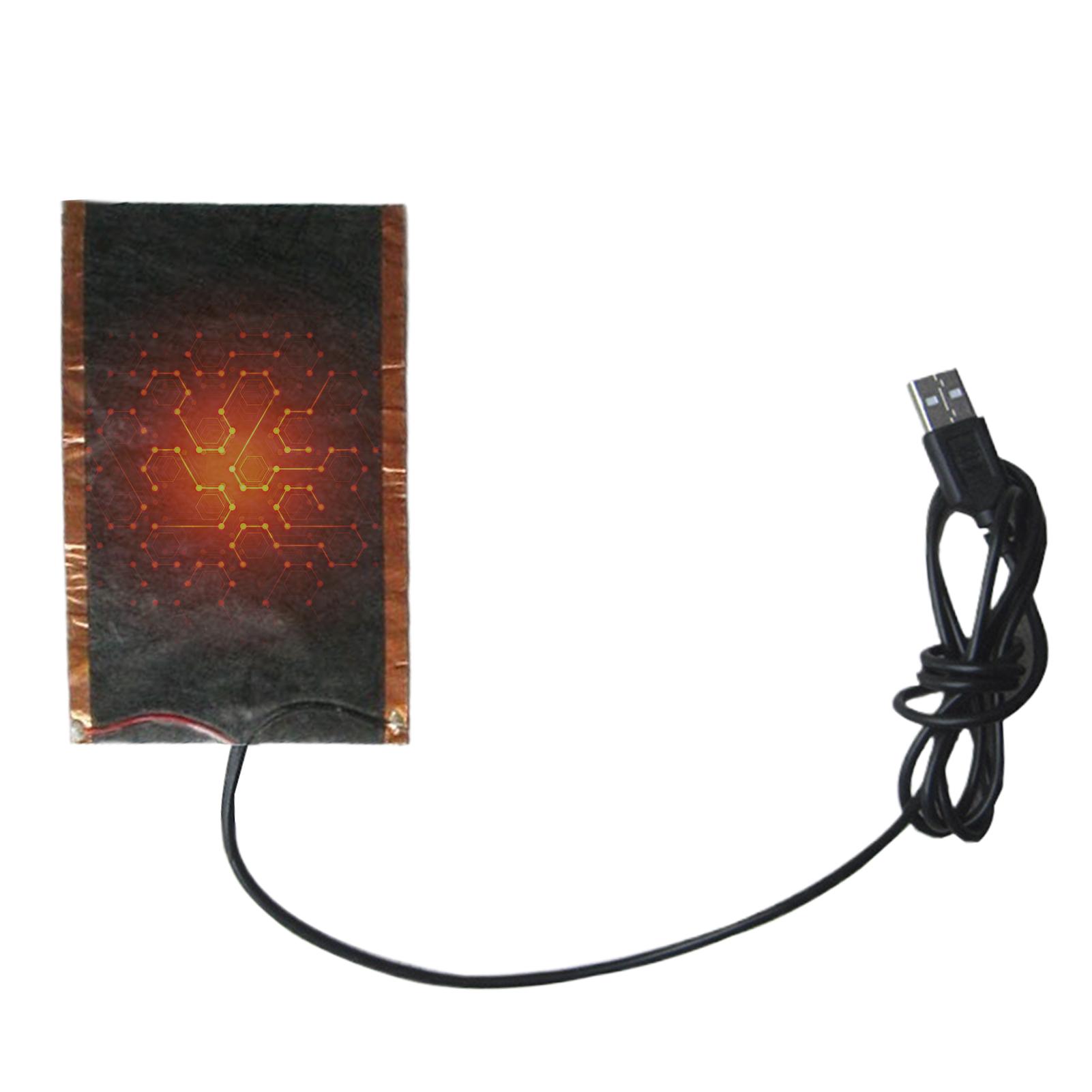 USB Грелка для одежды Электрическая грелка 2 в 1 Зимняя грелка Электрический нагревательный лист Греющая грелка для жилета куртки