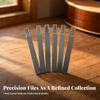 6 Pieces Guitar Nut File Set Flat Sturdy for Workbench
