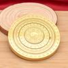 Zweiseitiger drehbarer Messing Bagua I Ging Kompass mit Griff