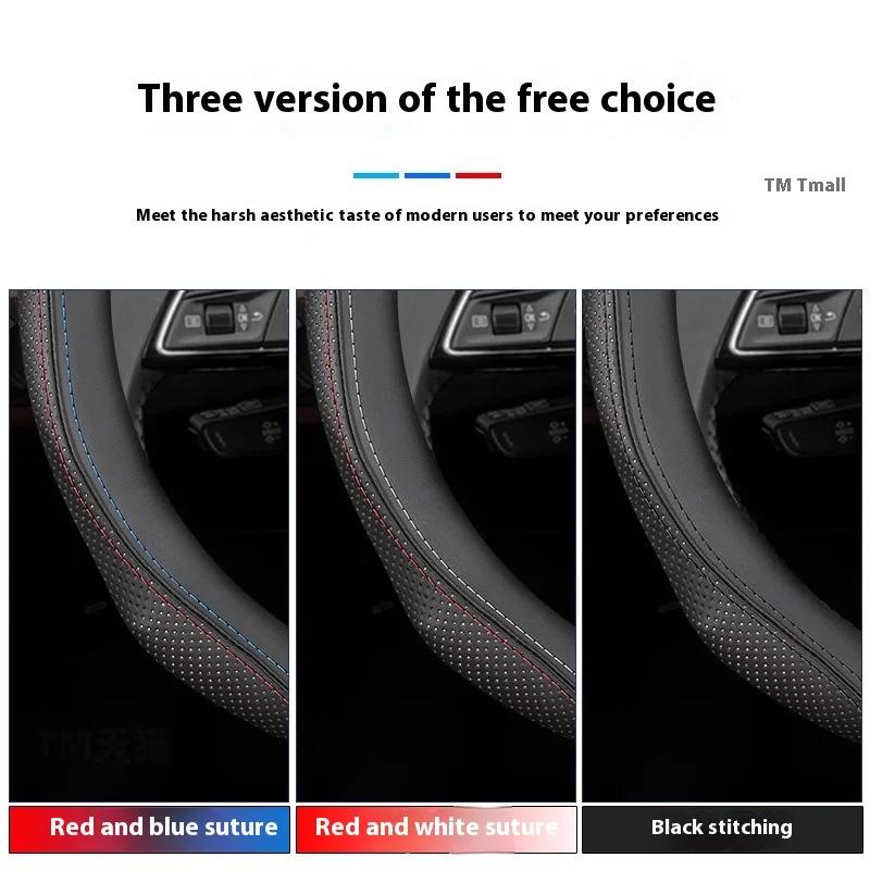 Pro auto Jeep Protiskluzový kožený potah volantu Jeep Wrangler JK Patriot Commander Gladiator Renegade Grand Cherokee Comp