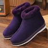Middle aged and elderly Boots Unisex Winter Shoes Warm Snow Boots Anti slip zipper Casual Shoes Plush indoor Outdoor Ankle Boots