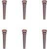 Guitar Bridge Pins,6PCS Guitar Bridge Pin Copper Acoustic Guitar Bridge Pins Peg Replacement for Repairing (Antique Bronze)